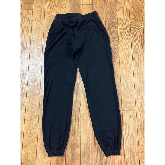 Feathers Black‎ Joggers Womens Small Drawstring Waist Casual Athletic Pants - Picture 2 of 3